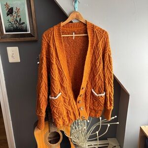 Free People Montana Cable Knit Cardigan